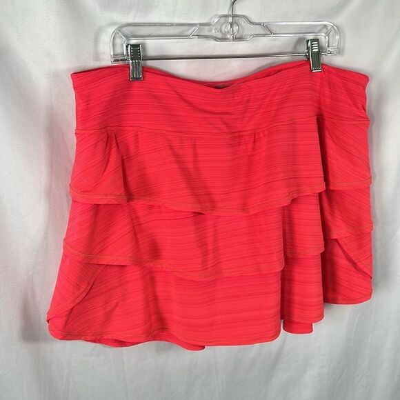 Ideology Plus Size Women's Tiered Skort - Size XXL Watermelon - Picture 2 of 6
